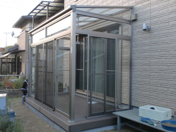 愛犬とくつろぐガーデンルーム